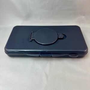 Black Portable Wipe Dispenser Case Push Button Pop Top Reusable Travel Holder